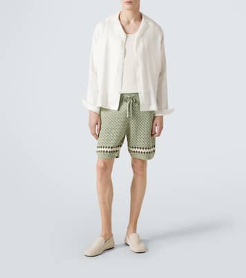 Nico crochet cotton shorts | Frescobol Carioca