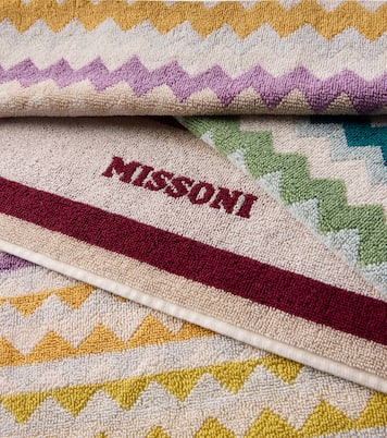 Zigzag cotton terry towel set | Missoni