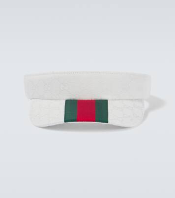 Web Stripe GG Canvas 바이저 | Gucci