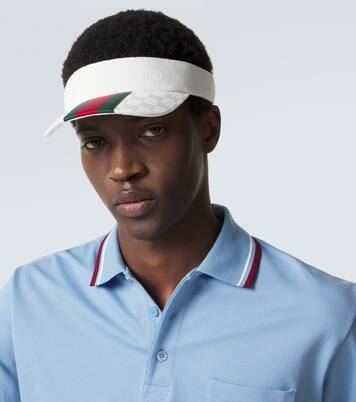 Web Stripe GG Canvas 바이저 | Gucci