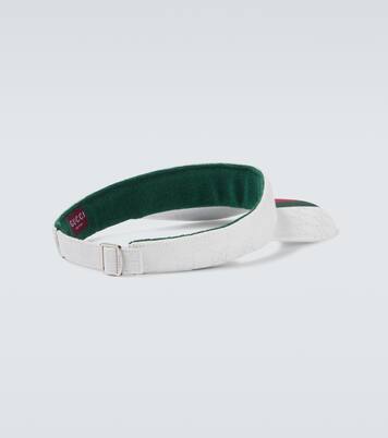 Web Stripe GG Canvas 바이저 | Gucci