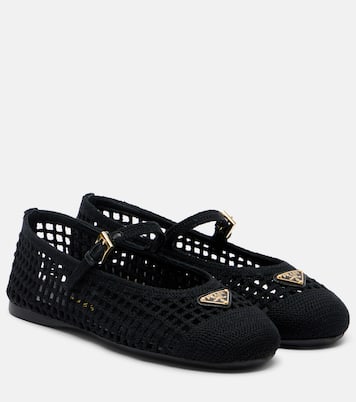 Ballerines Mary Jane en crochet | Prada