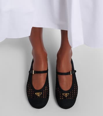 Ballerines Mary Jane en crochet | Prada