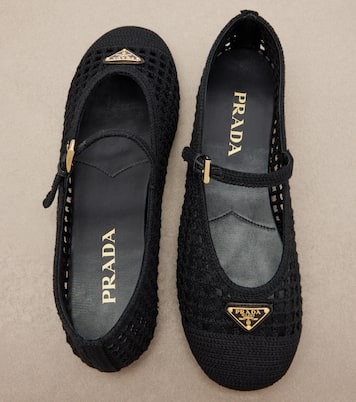 Ballerines Mary Jane en crochet | Prada