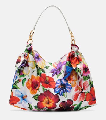 Bolso Medium de satén floral | Dolce&Gabbana