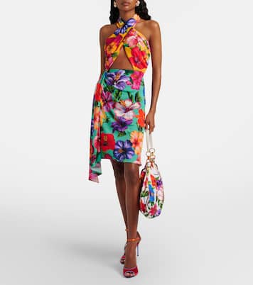 Bolso Medium de satén floral | Dolce&Gabbana