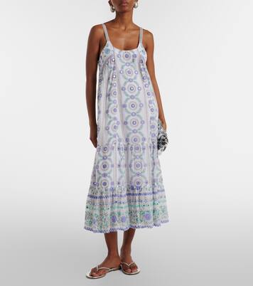 Abito midi in cotone floreale | Juliet Dunn