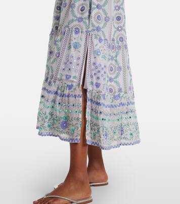 Abito midi in cotone floreale | Juliet Dunn