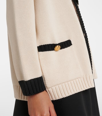 Bow-detail cotton-blend cardigan | Valentino