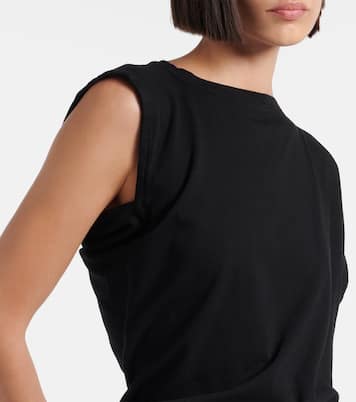 Camiseta asimétrica Beth de jersey de algodón | Agolde