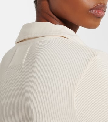 Brea ribbed-knit jersey polo shirt | Citizens of Humanity