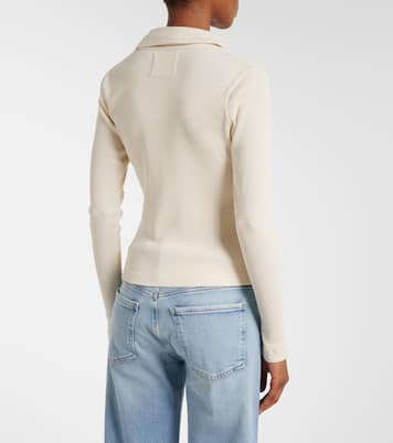 Brea ribbed-knit jersey polo shirt | Citizens of Humanity