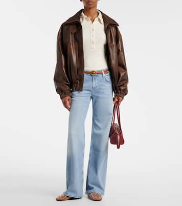 Brea ribbed-knit jersey polo shirt | Citizens of Humanity