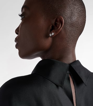 Pendientes My Twin 1+2 de oro blanco de 18 ct con diamantes | Messika