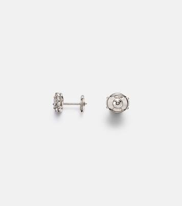Pendientes My Twin 1+2 de oro blanco de 18 ct con diamantes | Messika