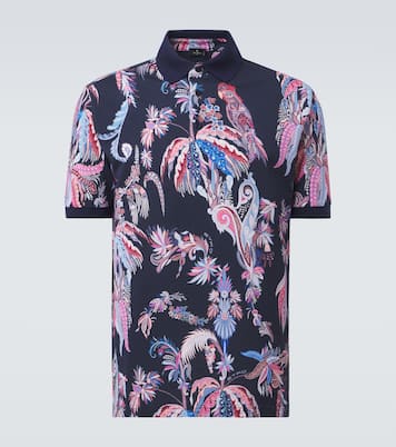 Polo in piqué di cotone con stampa | Etro