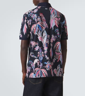 Polo in piqué di cotone con stampa | Etro