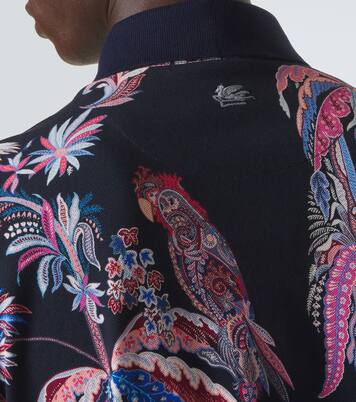 Polo in piqué di cotone con stampa | Etro