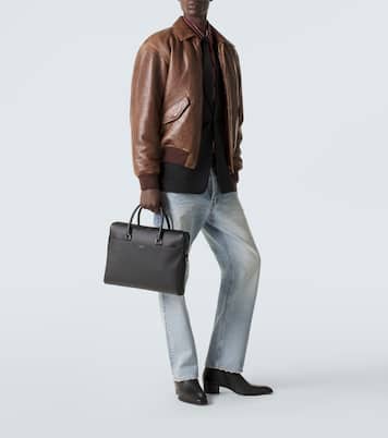 Duffle leather briefcase | Saint Laurent
