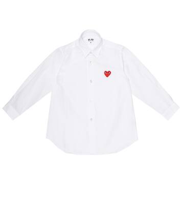 Heart logo cotton-poplin shirt | Comme des Garçons Play Kids