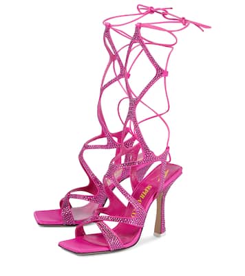 Sandalen Flora aus Satin | The Attico