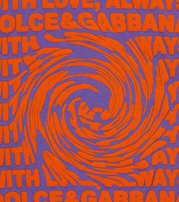 Sweat-shirt imprimé en coton | Dolce&Gabbana Kids