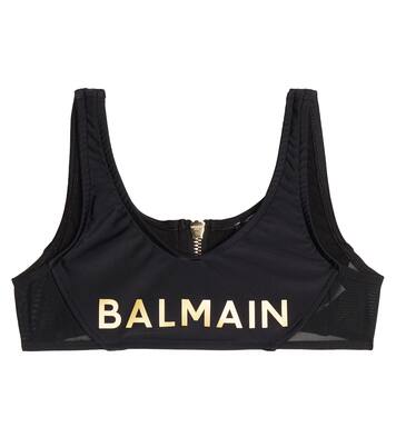 Logo crop top | Balmain Kids