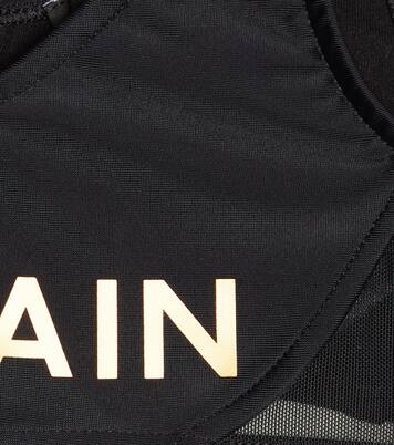 Logo crop top | Balmain Kids