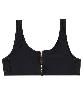 Logo crop top | Balmain Kids