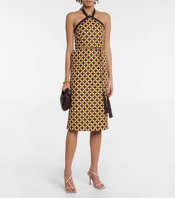 Robe midi en cuir | Dodo Bar Or