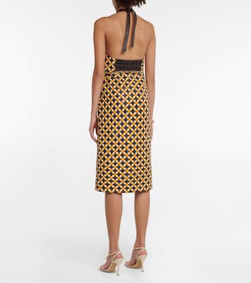 Robe midi en cuir | Dodo Bar Or