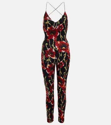 Form-fitting printed jumpsuit | Norma Kamali