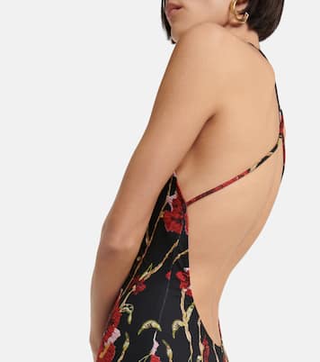 Form-fitting printed jumpsuit | Norma Kamali