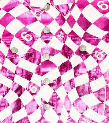 Veste en jean à carreaux | MM6 Maison Margiela Kids