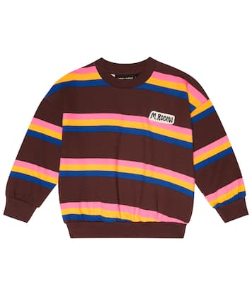 Striped cotton jersey sweatshirt | Mini Rodini