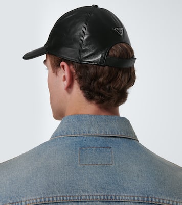 Casquette en cuir | Prada