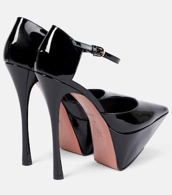 Plateau-Pumps Angelica aus Lackleder | Amina Muaddi