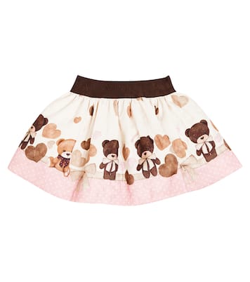 Baby printed pleated skirt  | Monnalisa