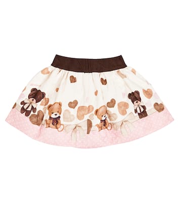 Baby printed pleated skirt  | Monnalisa