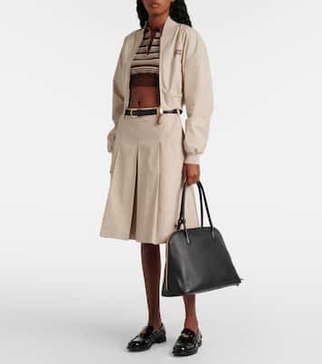 Schultertasche Softy Small aus Leder | Miu Miu