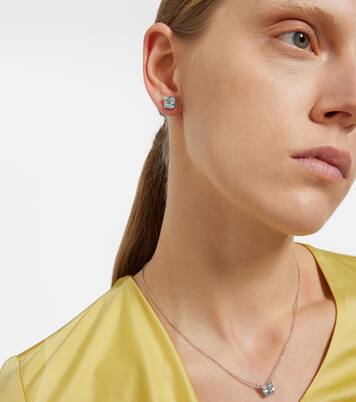 Halskette Peekaboo aus 18kt Weißgold (750/1000) mit Diamanten und Aquamarin | Bucherer Fine Jewellery