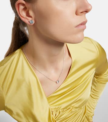 Halskette Peekaboo aus 18kt Weißgold (750/1000) mit Diamanten und Aquamarin | Bucherer Fine Jewellery