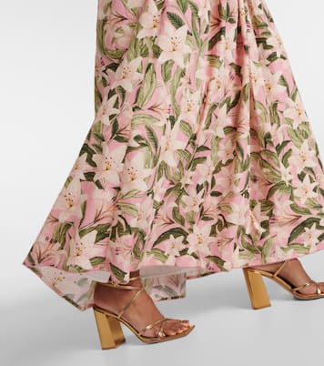 Robe longue Espliego en coton à fleurs | Agua by Agua Bendita