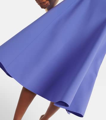 Robe midi en laine mélangée | Oscar de la Renta