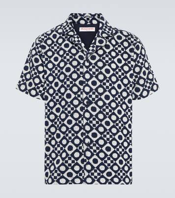 Howell printed cotton terry shirt | Orlebar Brown