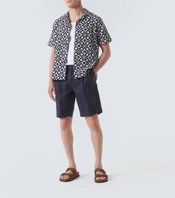Howell printed cotton terry shirt | Orlebar Brown