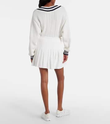 Pasadena Cher pleated cotton miniskirt | The Upside