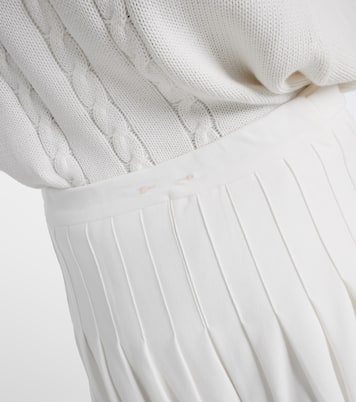 Pasadena Cher pleated cotton miniskirt | The Upside