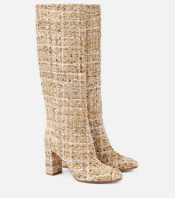 Stiefel aus Bouclé | Gianvito Rossi