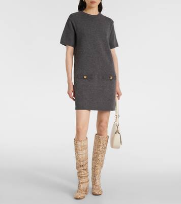 Stiefel aus Bouclé | Gianvito Rossi